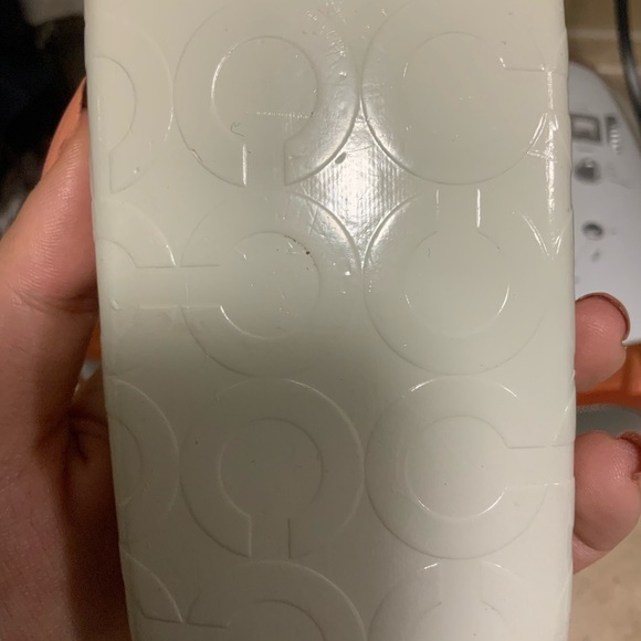 COACH Hardshell White Monogram CC Sunglasses Eyeglasses Protective Case 7” - Picture 4 of 12